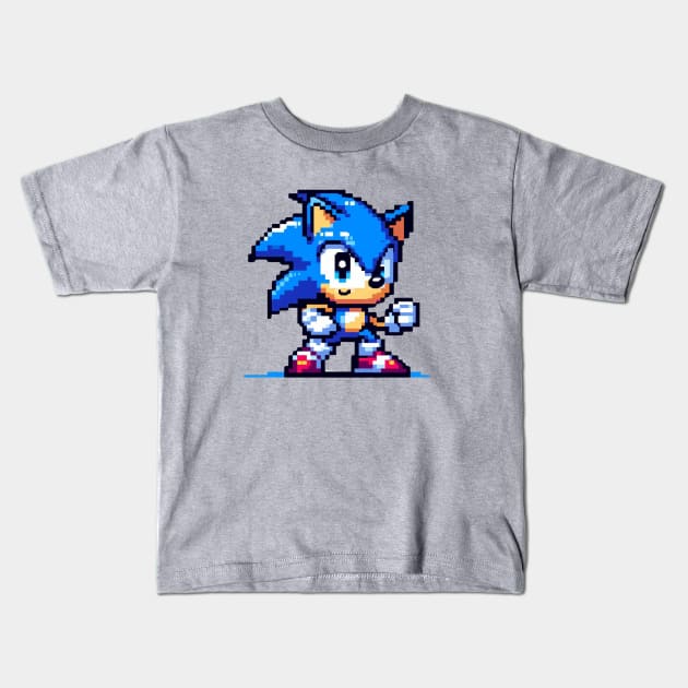 Pixel Sonic Retro Ichi Kids T-Shirt by Amado ⭐⭐⭐⭐⭐